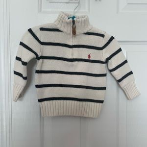 Ralph Lauren baby boy Cotton Half-Zip Sweater